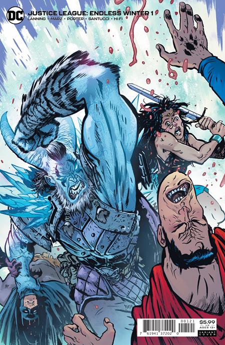 JUSTICE LEAGUE ENDLESS WINTER #1 (OF 2) CVR B DANIEL WARREN JOHNSON CARD STOCK VAR (ENDLESS WINTER)
