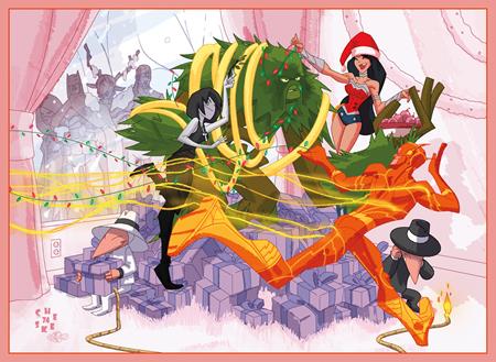 FLASH #789 CVR C SEAN CHEEKS GALLOWAY DC HOLIDAY CARD CARD STOCK VAR