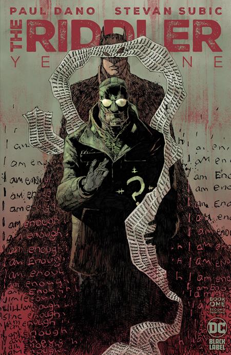 RIDDLER YEAR ONE #1 (OF 6) Second Printing Cvr A Jim Lee
