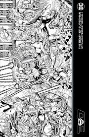 DEATH OF SUPERMAN 30TH ANNIVERSARY SPECIAL #1 (ONE-SHOT) Second Printing Cvr B Inc 1:25 Dan Jurgens Inks Var