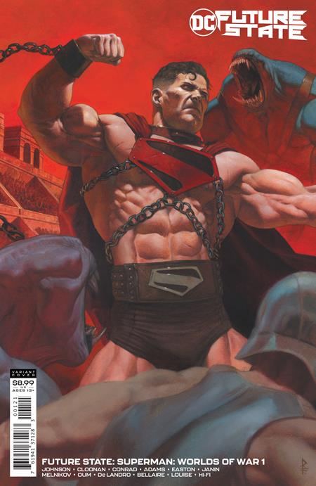 FUTURE STATE SUPERMAN WORLDS OF WAR #1 (OF 2) CVR B RICCARDO FEDERICI CARD STOCK VAR