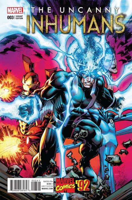 Uncanny Inhumans Volume 2 (2015) #3 (1:20 Portacio Marvel 92 Variant)