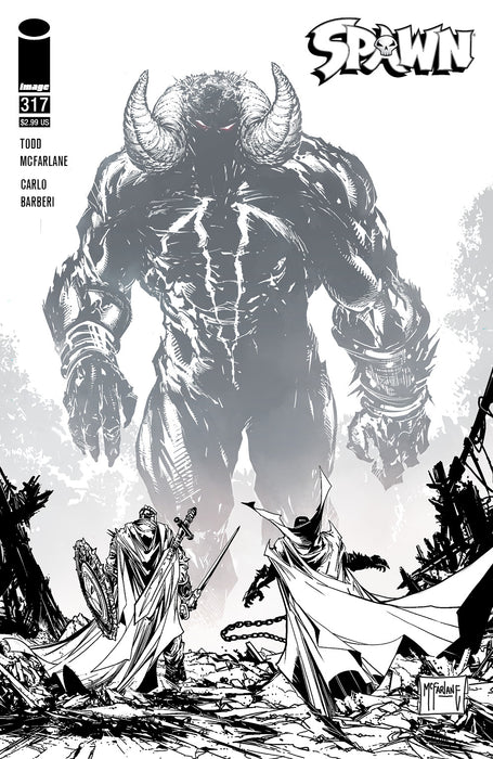 SPAWN #317 CVR D B&W McFarlane Variant