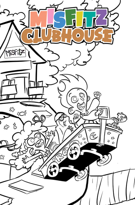 MISFITZ CLUBHOUSE #1 COLORING BOOK COVER
