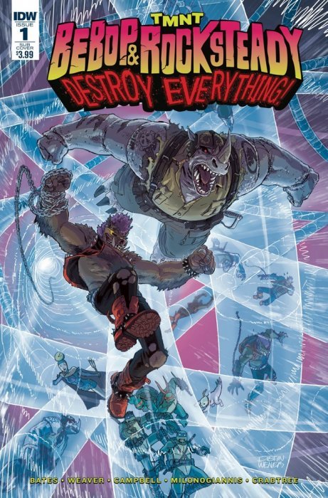 Teenage Mutant Ninja Turtles: Bebop & Rocksteady Destroy Everything (2016) #1 (Sub Variant)