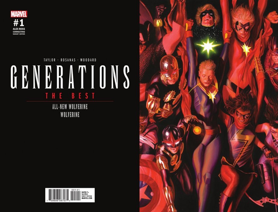 Generations Wolverine & All New Wolverine (2017) #1 (1:50 Ross Connecting Var C)
