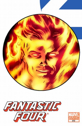 Fantastic Four (1998) #572 (Eaglesham Human Torch Variant)