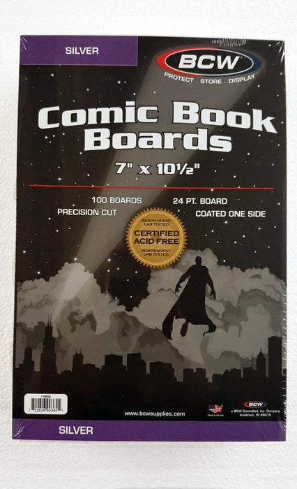 Comic Backing Boards - Silver-Age (100 count pack) BCW