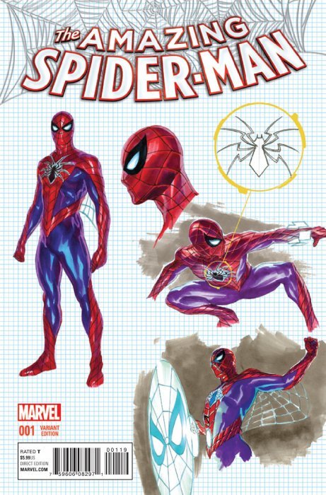 Amazing Spider-Man (2015) #1 (1:20 Alex Ross Design Variant)