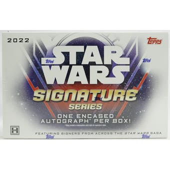 TOPPS 2022 SW SIGNATURE SERIES T/C BOX