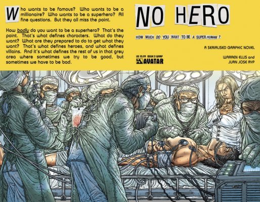 No Hero (2008) #3 (Wrap Cover)