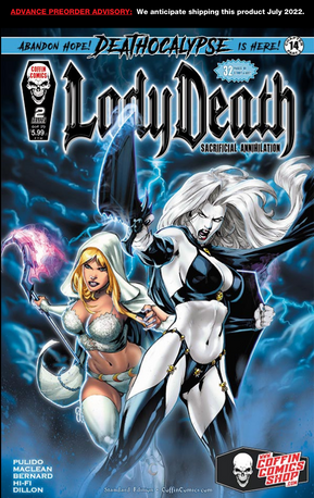 LADY DEATH SACRIFICIAL ANNIHILATION #2 (OF 2) Comic Shop Standard Edition (Signed by Brian Pulido)