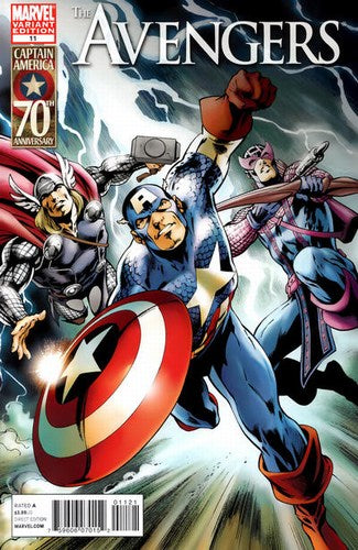 Avengers (2010) #11 (Captain America 70th Anniversary Davis Variant)