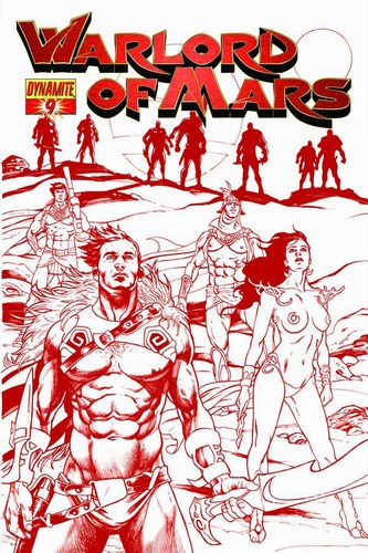 Warlord of Mars (2010) #9 (1:10 Sadowski Red Variant)