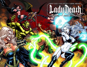 Lady Death (2010) #8 (Wrap Cover)