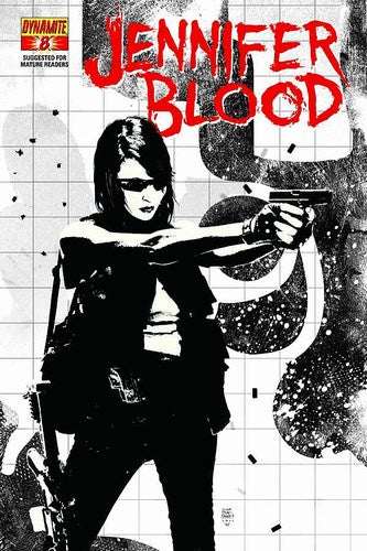 Garth Ennis' Jennifer Blood (2011) #8 (1:10 Bradstreet B&W Variant)