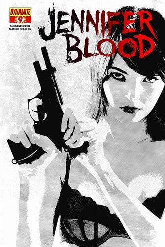 Garth Ennis' Jennifer Blood (2011) #9 (1:10 Bradstreet B&W Variant)