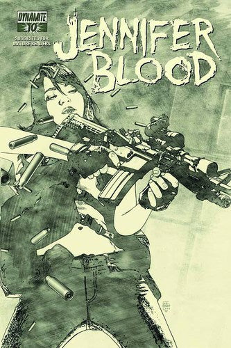 Garth Ennis' Jennifer Blood (2011) #10 (1:10 Bradstreet B&W Variant)