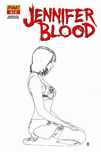Garth Ennis' Jennifer Blood (2011) #12 (1:10 Bradstreet B&W Variant)