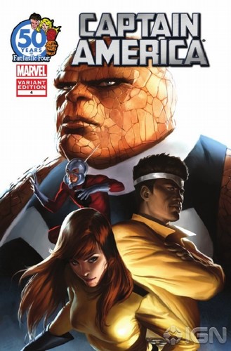 Captain America (2011) #4 (Fantastic Four Anniversary Variant)