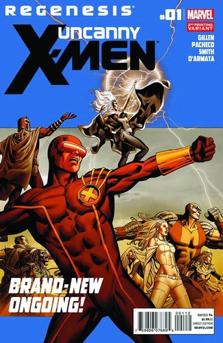 Uncanny X-Men (2011) #1 (2nd Print Pacheco Variant)