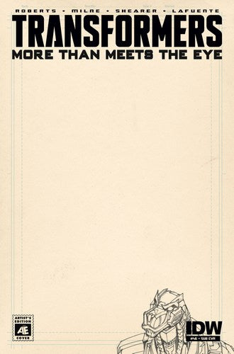 Transformers More Than Meets the Eye (2012) #46 (Artist Ed Blank Sketch Variant)