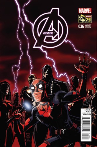 Avengers (2012) #36 (1:25 Deadpool 75th Anniversary Variant)