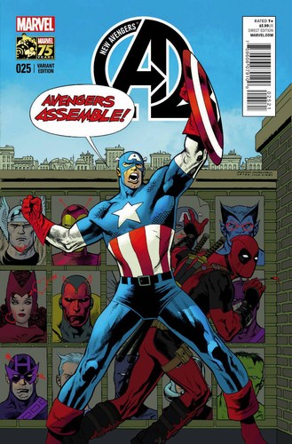 New Avengers (2013) #25 (1:25 Deadpool 75th Anniversary Variant)