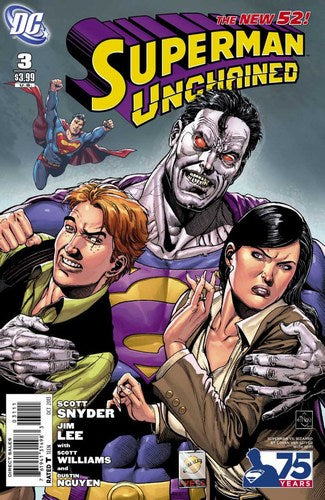 Superman Unchained (2013) #3 (75th Anniversary Variant Villain Cover)