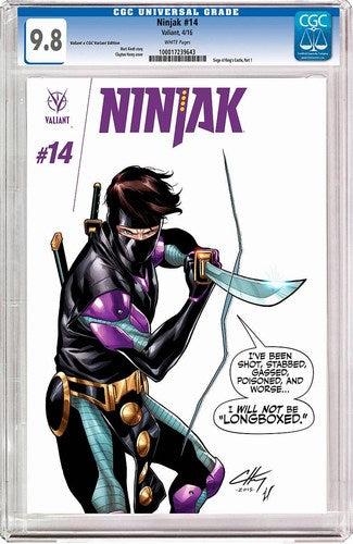 Ninjak (2015) #14 (Cover D CGC Replica Henry (New Arc))