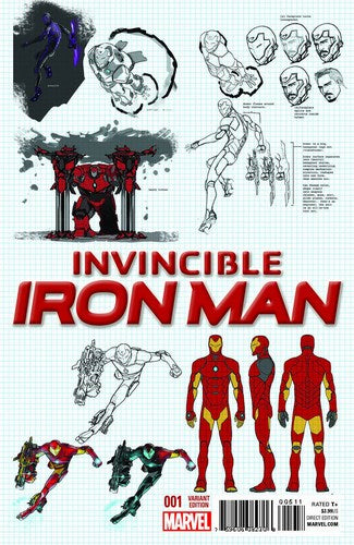 Invincible Iron Man (2015) #1 (1:25 Design Variant)
