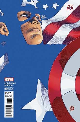 Spider-Man Deadpool (2016) #6 (1:50 Captain America 75Th Anniv Variant)