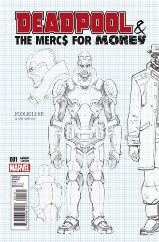 Deadpool Mercs for Money (2016) #1 (1:20 Hawthorne Design Variant)