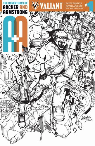 A&A (2016) #1 (Cover H 1:50 Variant B&W Lafuente)
