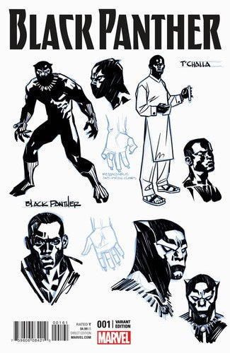 Black Panther (2016) #1 (1:20 Stelfreeze Design Variant)