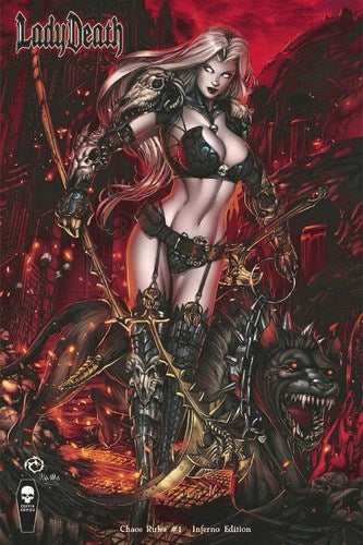 Lady Death Chaos Rules (2016) #1 (Inferno Cover)