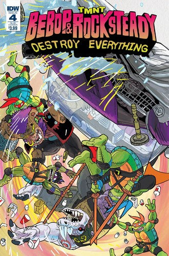 Teenage Mutant Ninja Turtles Bebop & Rocksteady Destroy Everything (2016) #4 (Sub Variant)