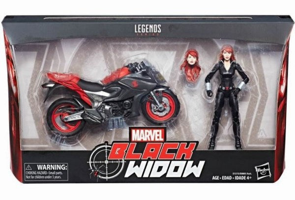 Marvel Legends 6-Inch Black Widow Action Figure With Motorcycle