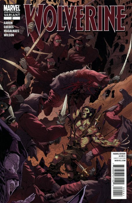 Wolverine (2010) #2 (2nd Print Guedes Variant)
