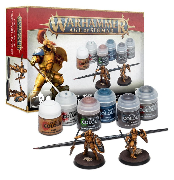 Warhammer Stormcast Eternals Vindictors + Paints Set