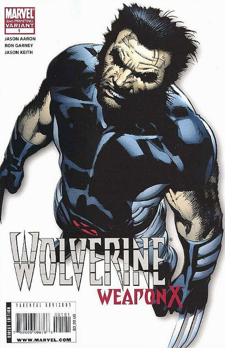 Wolverine: Weapon X (2009) #1 (2nd Print Garney Variant)