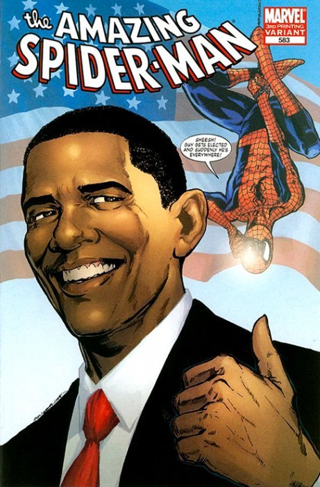 Amazing Spider-Man (1998) #583 (3rd Print Obama Variant)