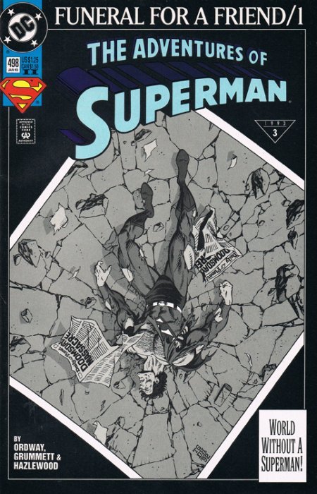 Adventures of Superman (1987) #498 (2nd Print)