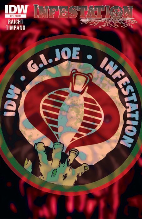 Infestation: G.I. Joe (2011) #2 (1:10 Zombie-Fied Logo Variant)