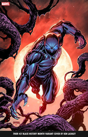 THOR #31 1:100 LASHLEY BLACK PANTHER BLACK HISTORY MONTH VARIANT