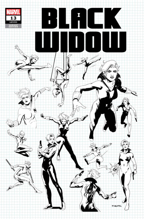 BLACK WIDOW #13 1:50 PIMENTEL DESIGN VARIANT