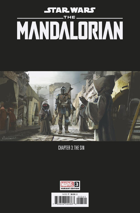 STAR WARS: THE MANDALORIAN #3 CONCEPT ART VARIANT (signed by Dominic Pace - Gekko the bounty hunter)