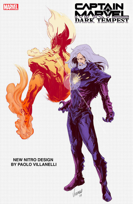 CAPTAIN MARVEL: DARK TEMPEST #2 1:10 PAOLO VILLANELLI DESIGN VARIANT