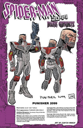 SPIDER-MAN 2099: DARK GENESIS #4 1:25 JUSTIN MASON HANDBOOK VARIANT