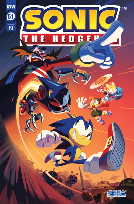 Sonic the Hedgehog #51 1:10 Variant RI (Fourdraine)